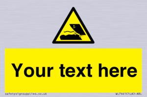 Custom Warning submerged objects in watercraft areas